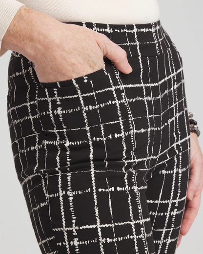 Brigitte Plaid Slim Ankle Pants