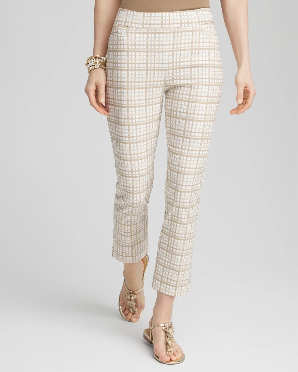 Brigitte™ Plaid Cropped Pants
