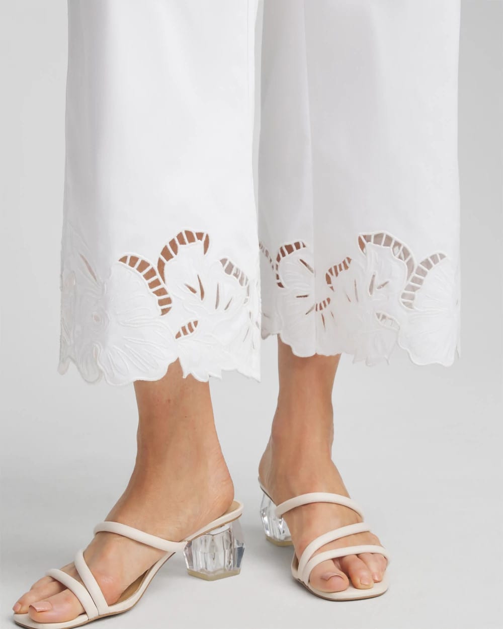Cotton Sateen Cut Work Crops
