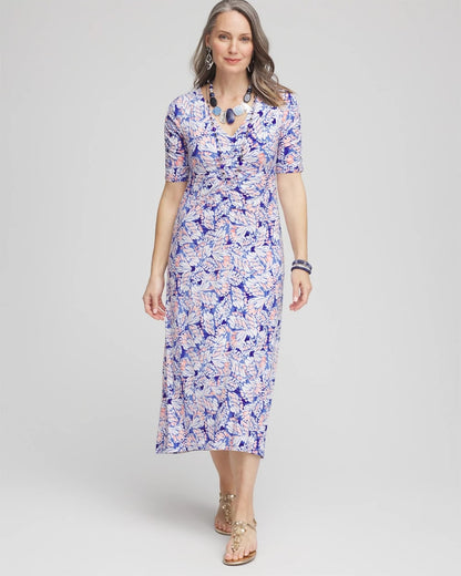 Ruched Jersey Midi Dress