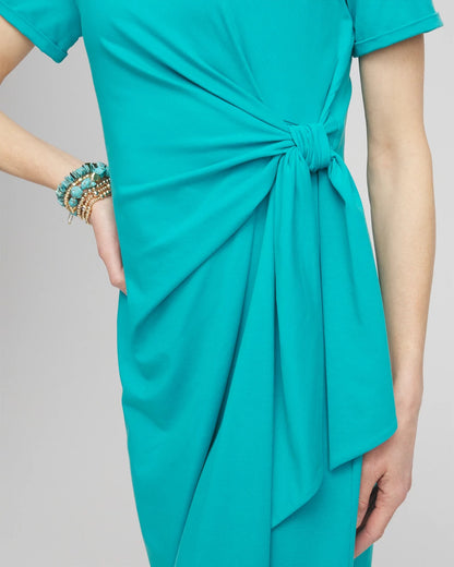 Twist Tie-Front Dress