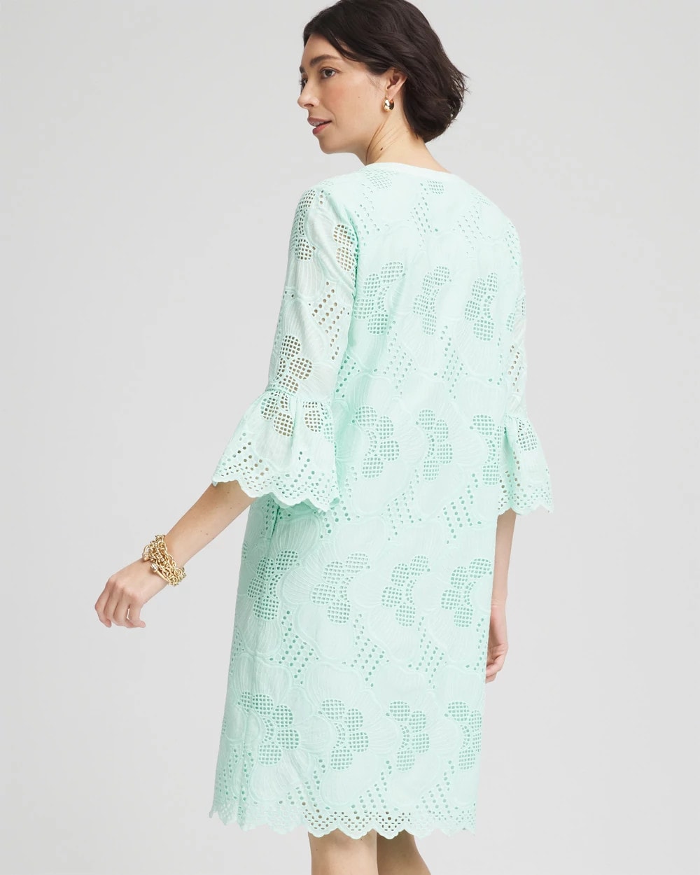 Eyelet Cotton Voile Dress