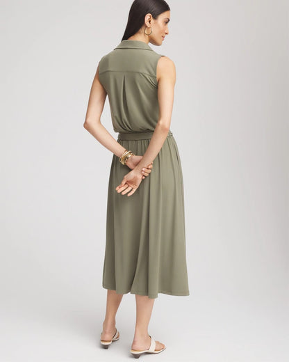 Travelers™ Knit Sleeveless Shirtdress
