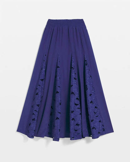 Godet Maxi Eyelet Skirt