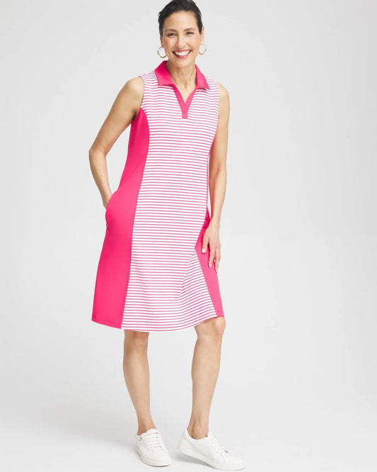 Zenergy® UPF Knit Block Stripe Dress