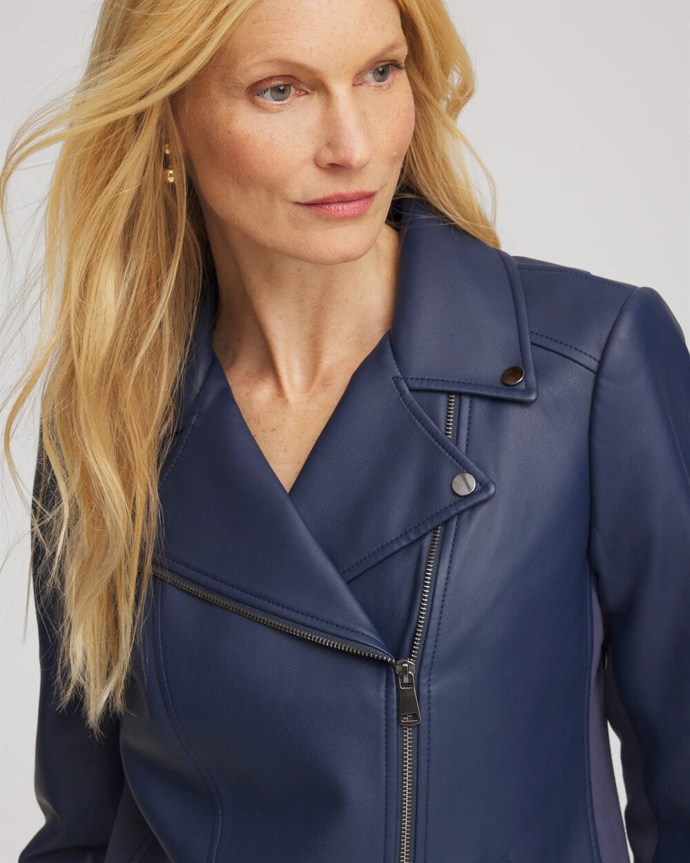 Faux Leather Moto Jacket