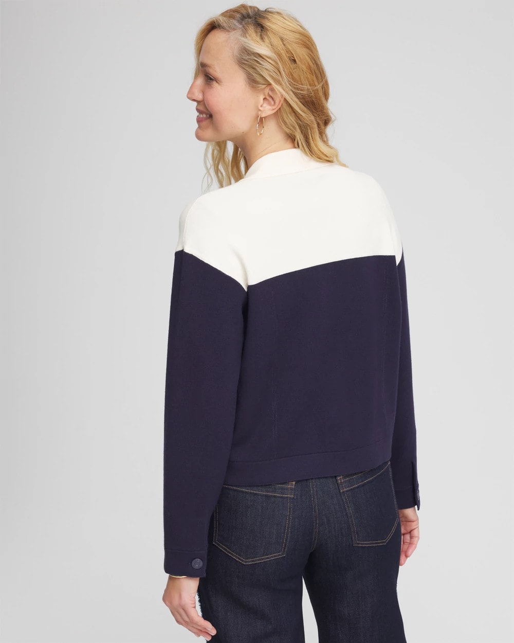 Colorblock Cardigan Jacket