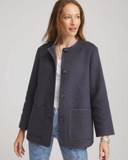 Wool Scarf Jacket