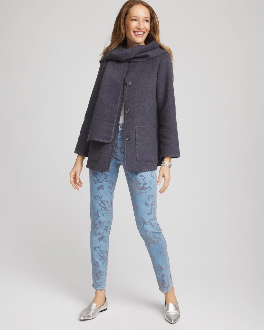 Wool Scarf Jacket