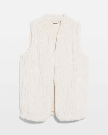 Elongated Faux Fur Vest