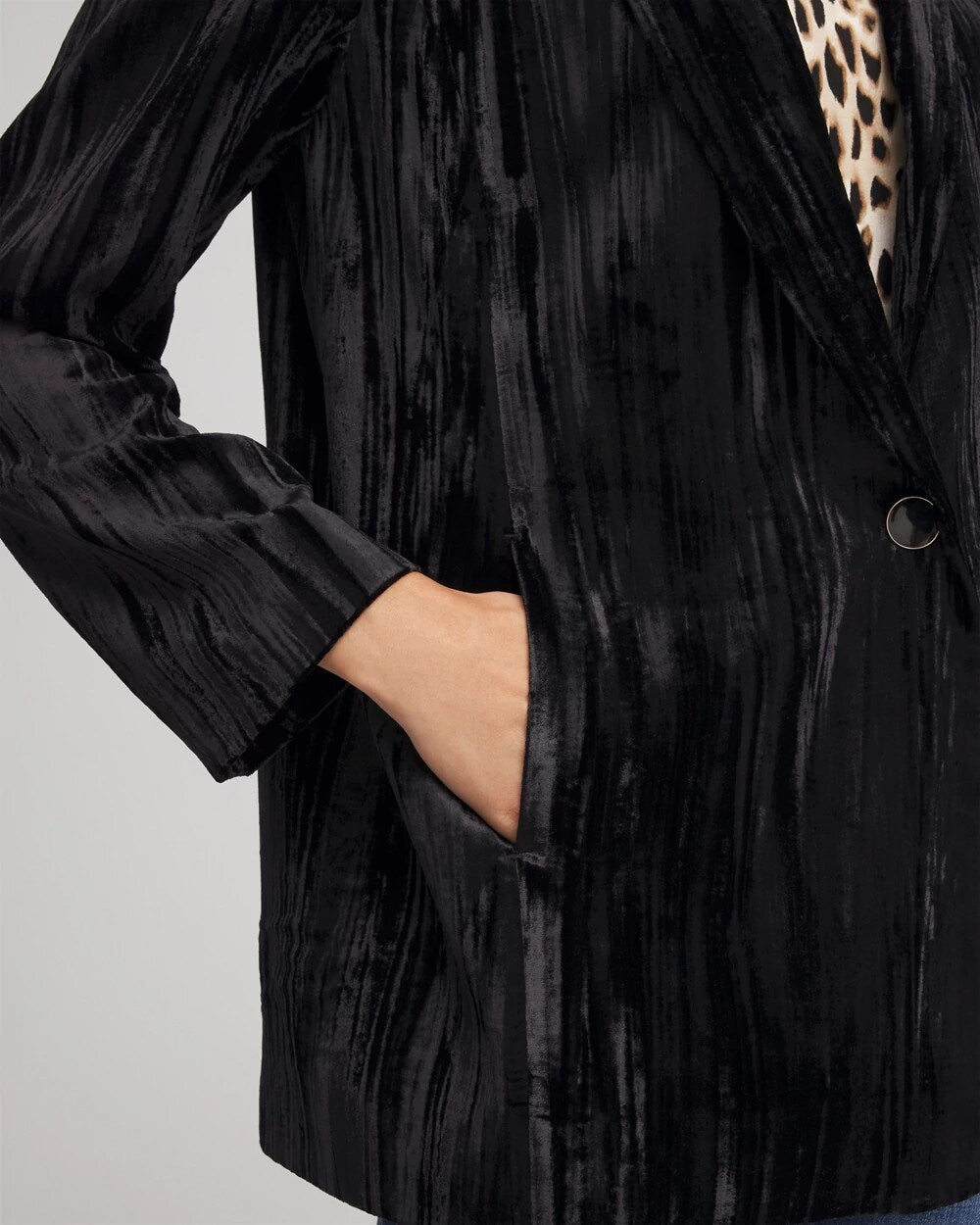 Velvet Shawl Collar Blazer