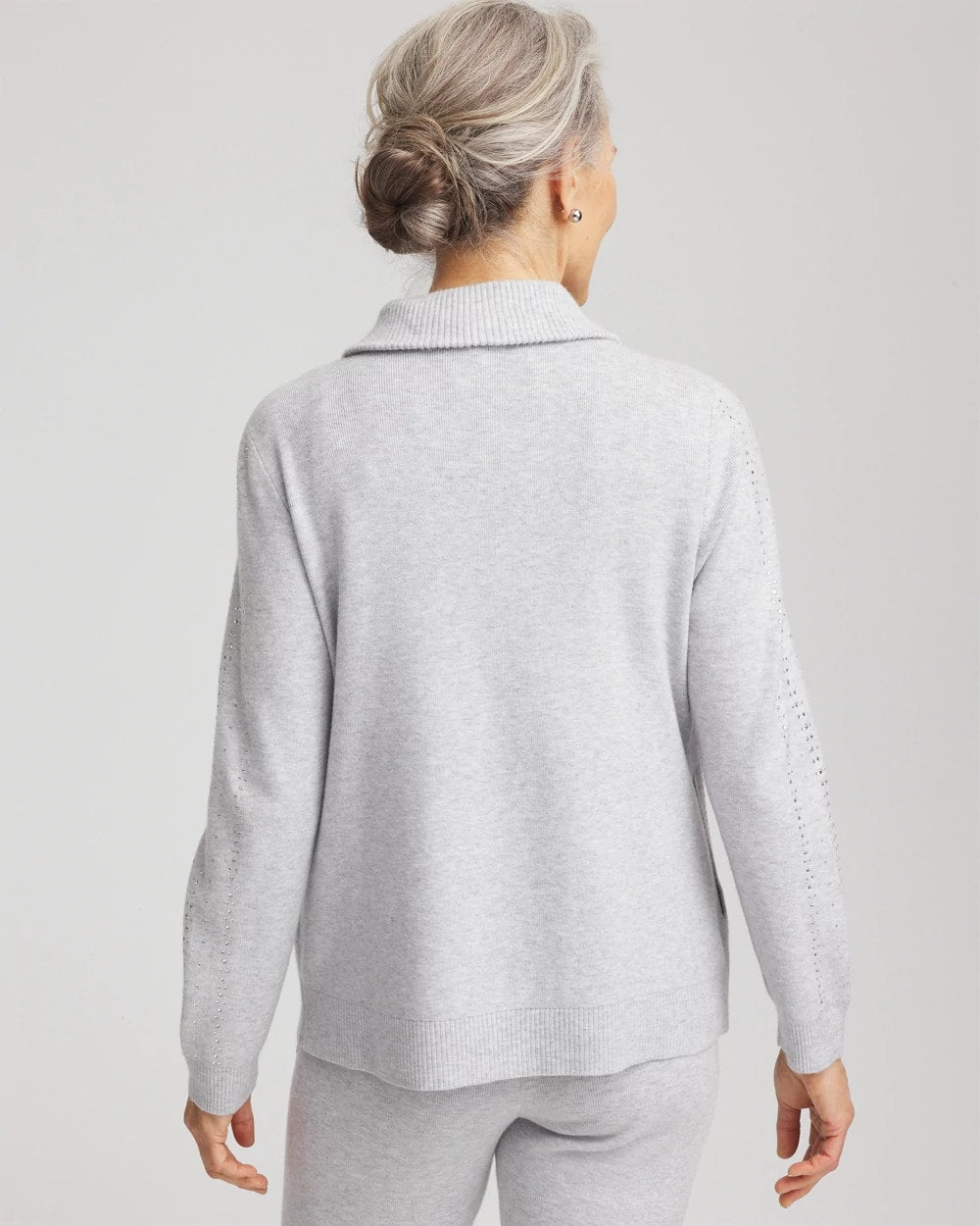 Zenergy® Luxe Diamante Zip Cardigan