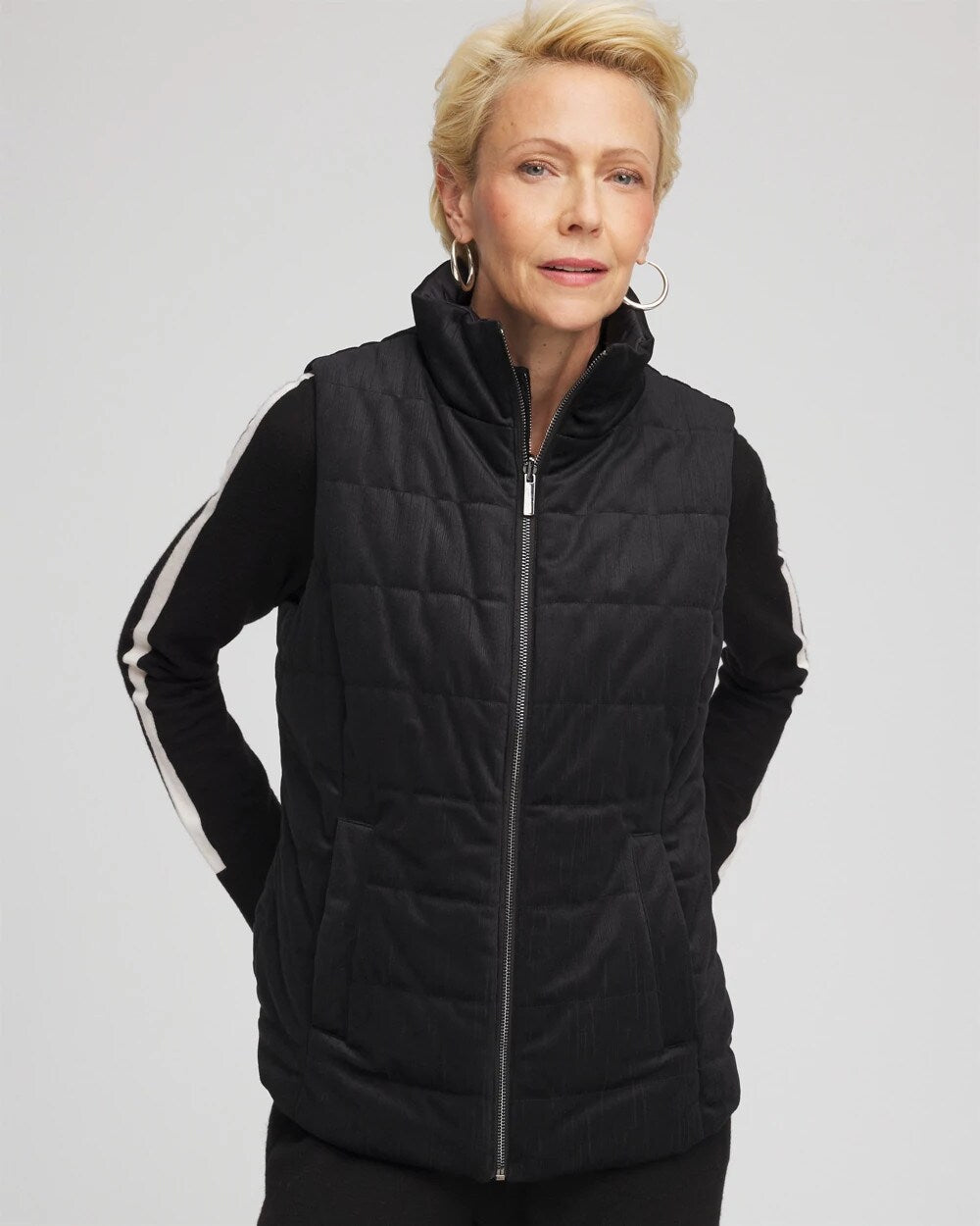 Zenergy® Reversible Velvet Puffer Vest