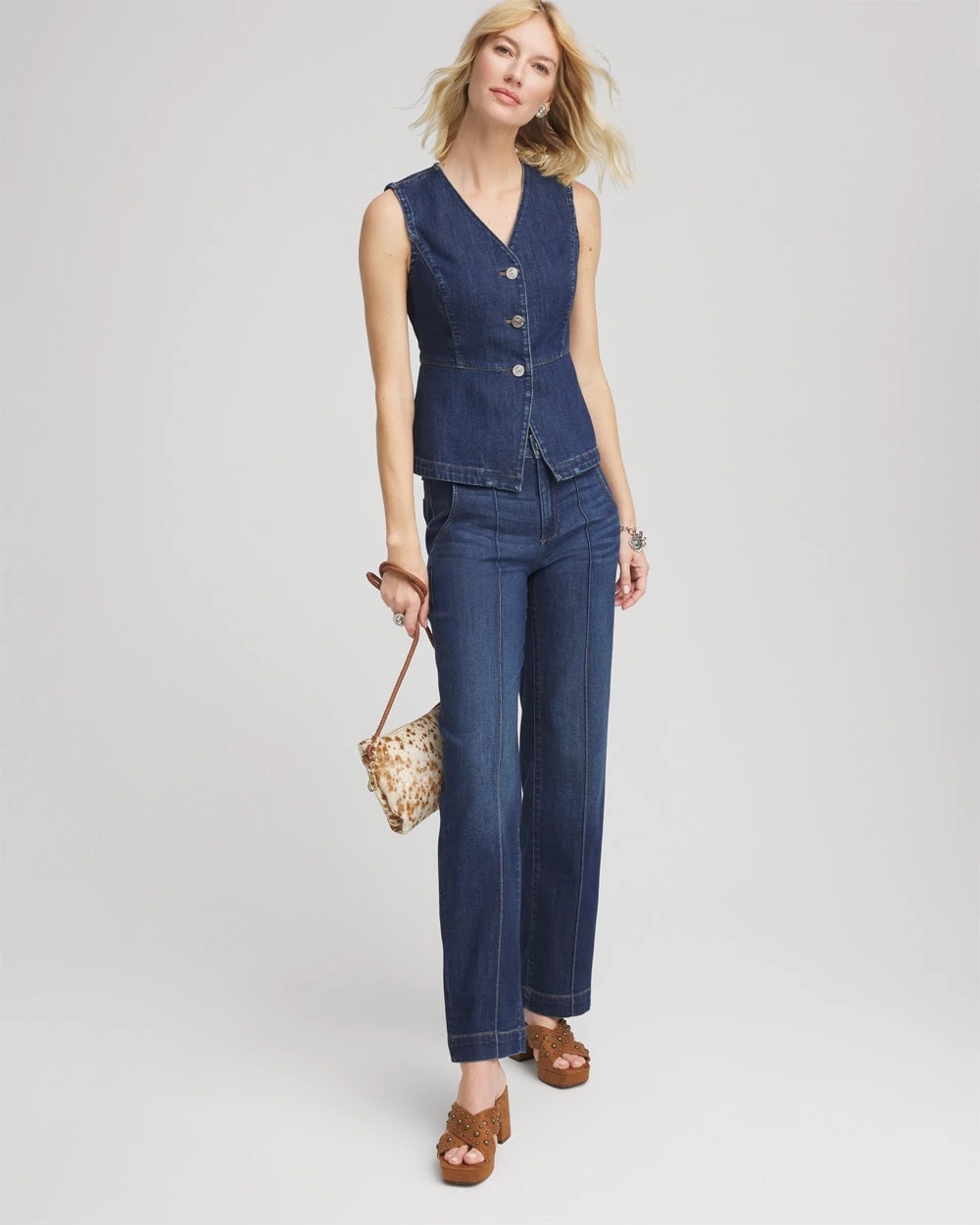 Sleeveless Denim Vest