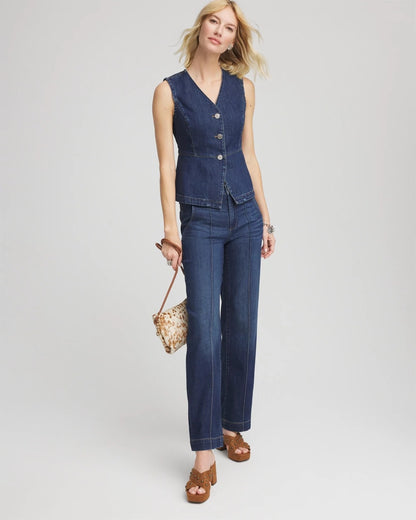 Sleeveless Denim Vest