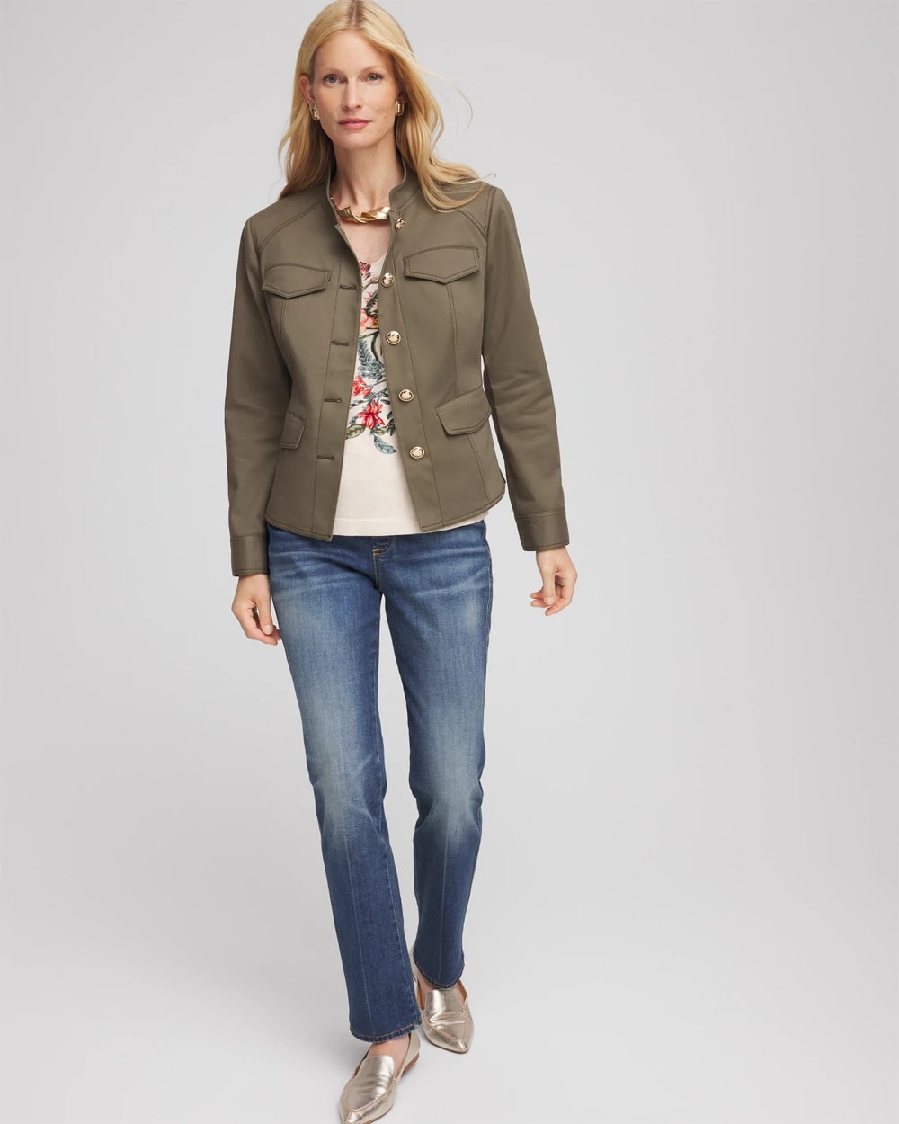 Peplum Field Jacket