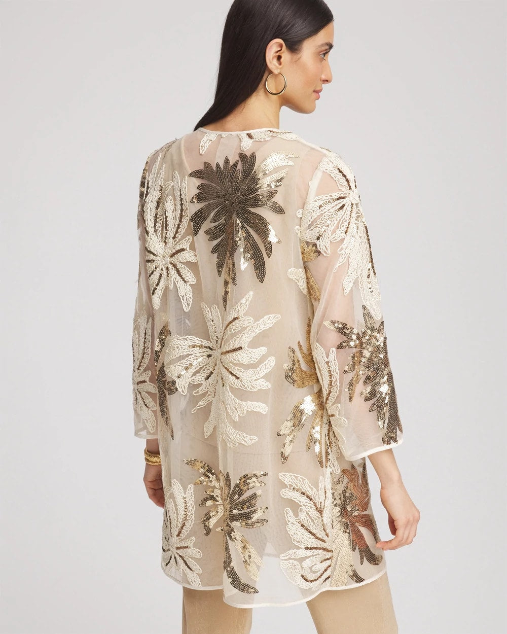 Travelers™ Collection Sequin-Mesh Jacket
