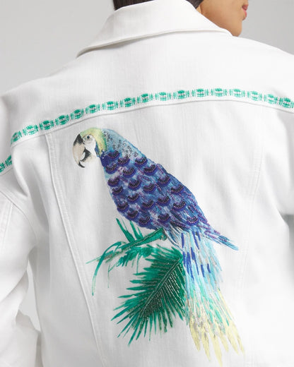 Embroidered Relaxed Denim Jacket