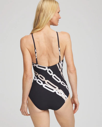 Gottex High Neck Halter Top Swimsuit