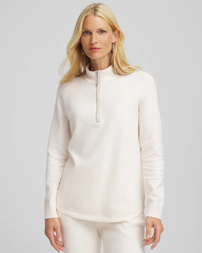 Zenergy® Luxe Half-Zip Pullover Top