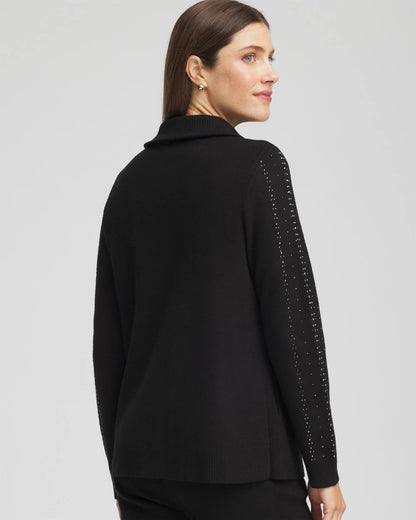Zenergy® Luxe Diamante Zip Cardigan
