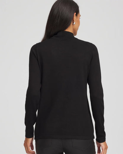 Ella Embellished Mockneck Sweater