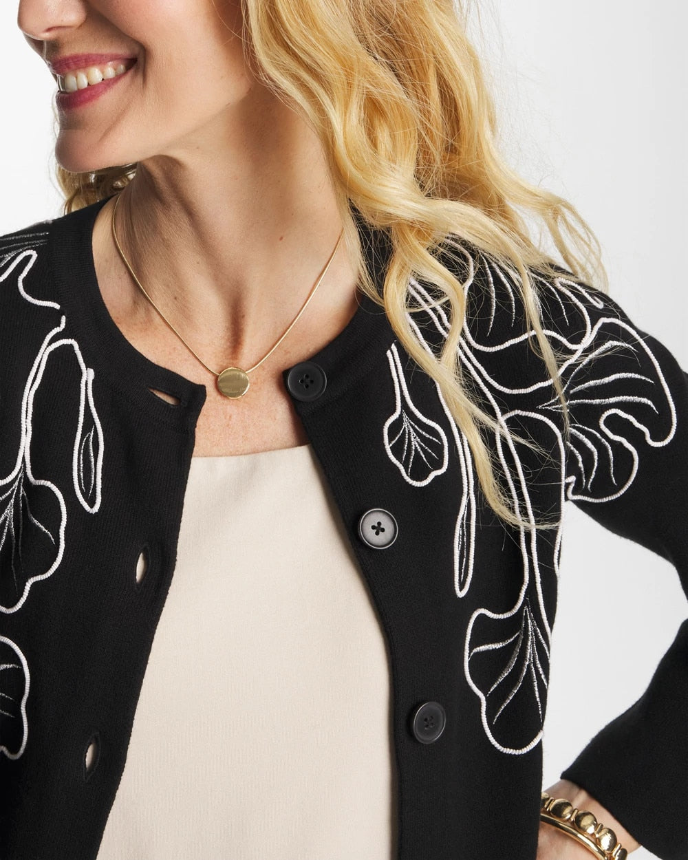 Gold Triple Pendant Necklace