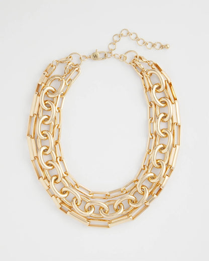 Convertible Three-Strand Chain Necklace