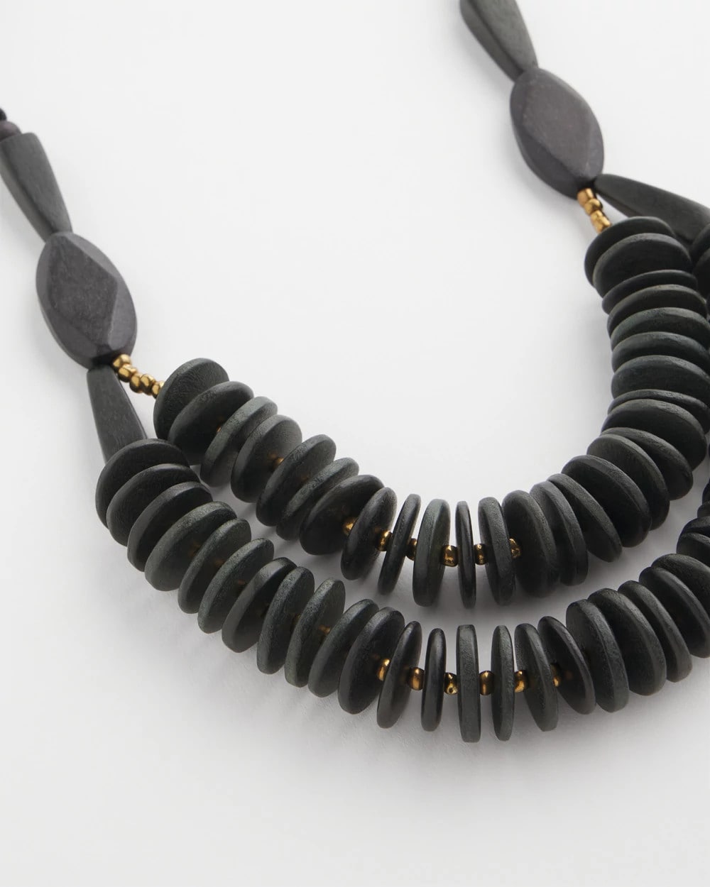 SYLCA® x Chico's Black Disk Bead Statement Necklace