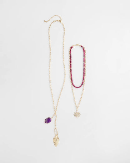 Amethyst Convertible Multi-Layer Necklace