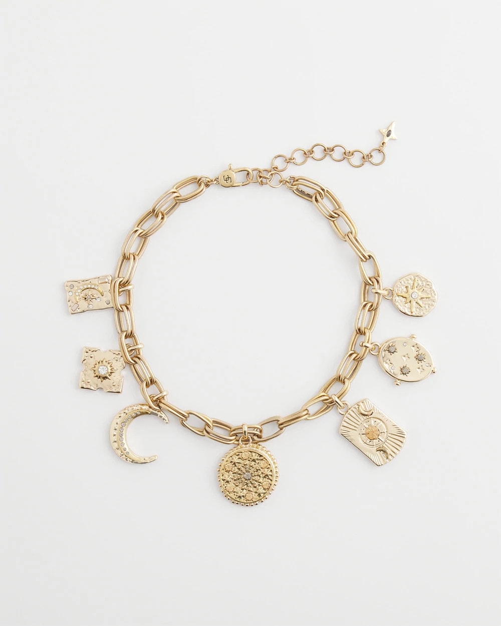 Gold Celestial Charm Necklace