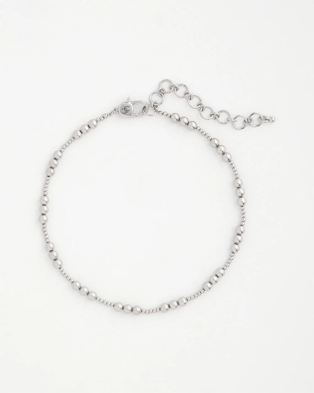 Silvertone Beaded Necklace