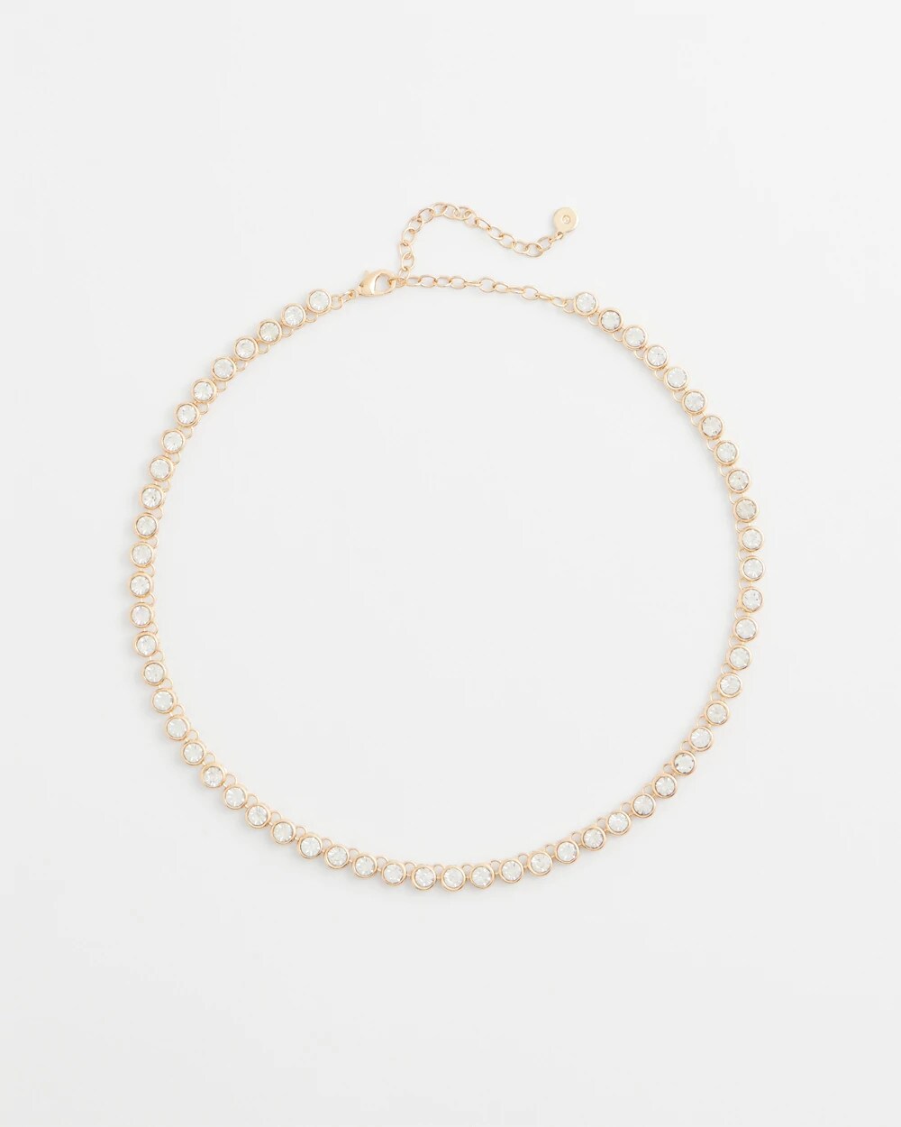 Goldtone Tennis Necklace