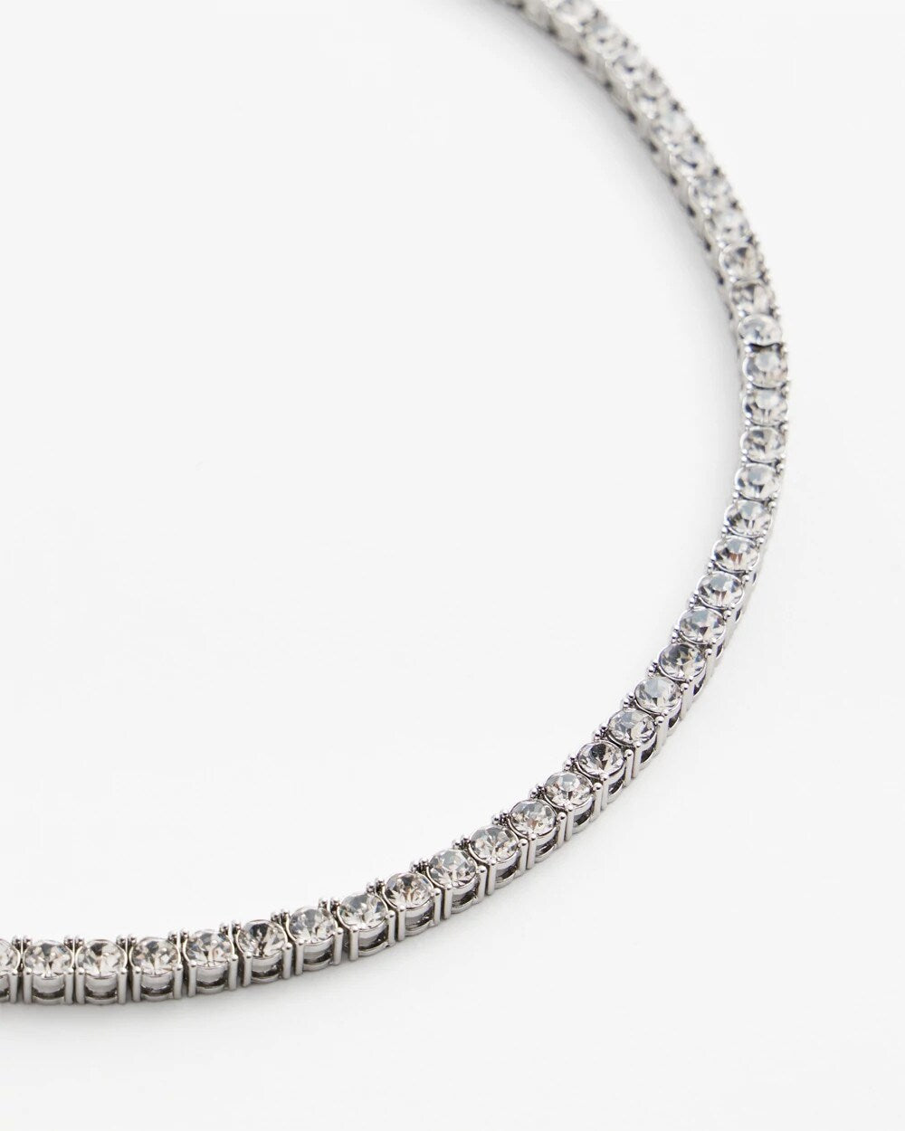 Silver Tennis Necklace