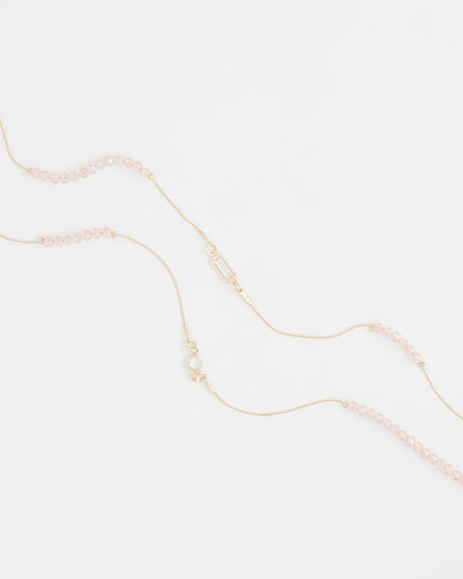 Pink Double-Strand Necklace