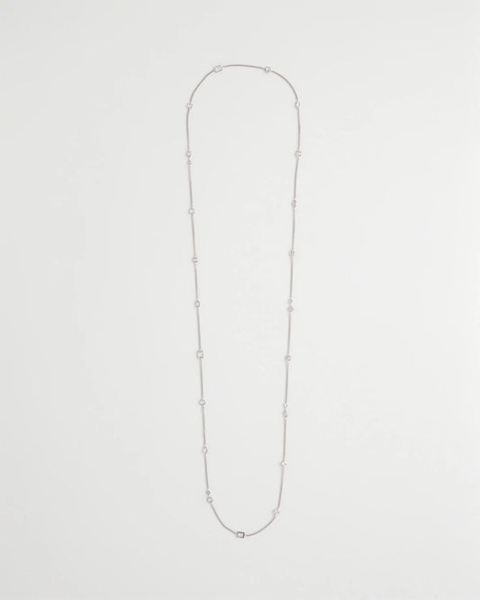 Fine Crystal Long Chain Necklace