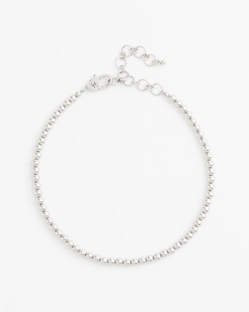 Silvertone Beaded Necklace