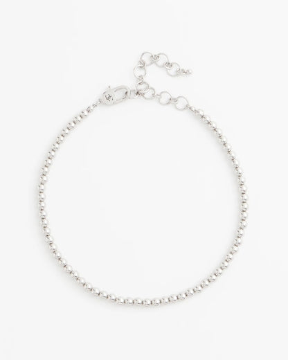 Silvertone Beaded Necklace