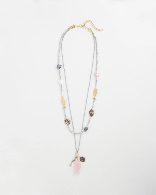 Chico's Originals White Jade Ocean Necklace