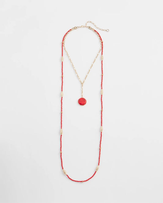 Convertible Beaded Pendant Necklace