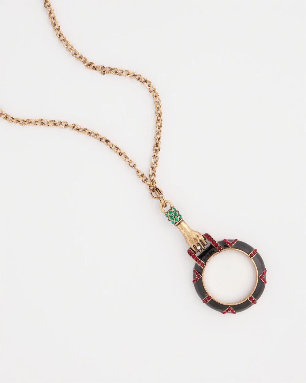 Hand Monocle Pendant Necklace