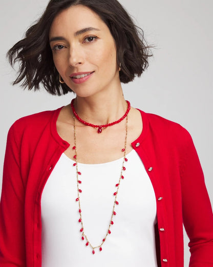 Convertible Red Necklace