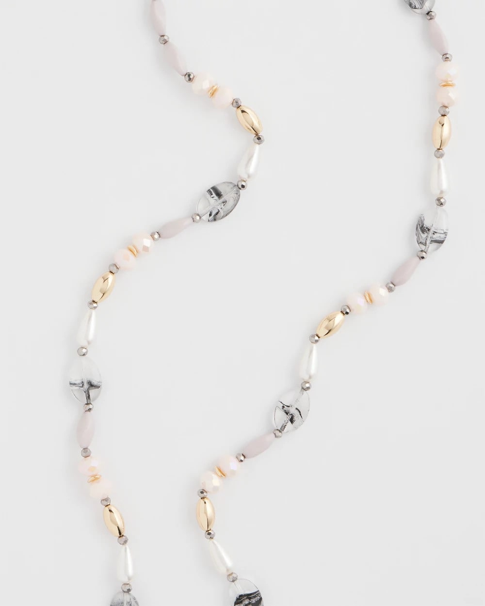 Pink Art Deco Beaded Necklace