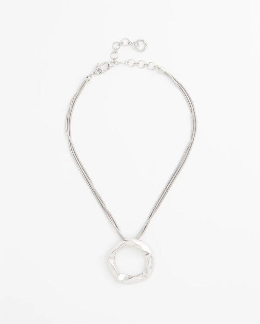 Short Circle Pendant Necklace