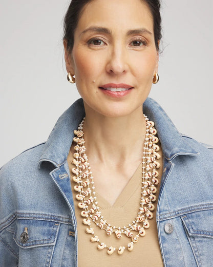 Multi-Strand Shell Necklace