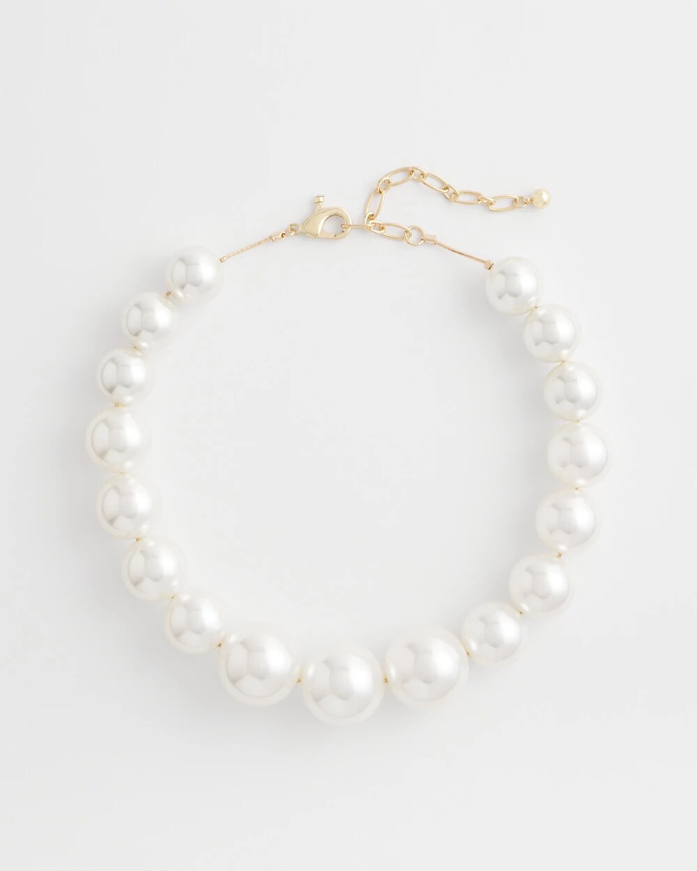Large Pearl Collar Necklace