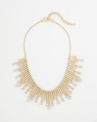 Chico’s Originals Gold Slice & Gem Bib
