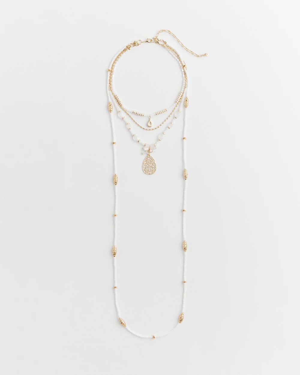 Convertible Beaded Pendant Necklace