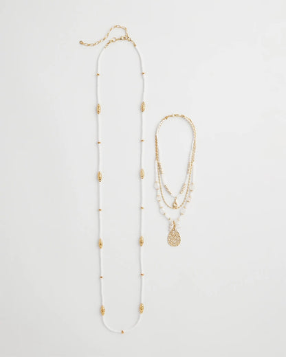 Convertible Beaded Pendant Necklace