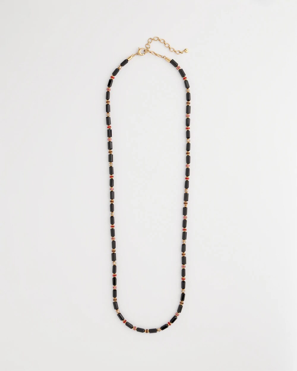 Art Deco Bar Bead Long Necklace
